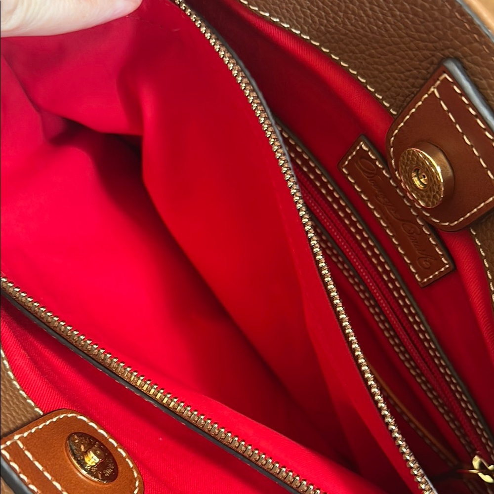 Dooney & Bourke Brown Leather Tote Bag pebble Grain Hanna new no tags;never used - Picture 11 of 13